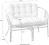 Home affaire Sitzbank, aus handgeflochtenem Rattan, mit Kissen Bild 2