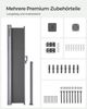 SONGMICS Alu-Seitenmarkise, ausziehbar, blickdicht, Anthrazit, 180x400 cm Bild 4