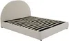 Vente-unique - LIRIMO Bett Stoff Beige - B 204 cm x H 111 cm x L 155 cm Bild 4