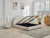 Vente-unique - LIRIMO Bett Stoff Beige - B 204 cm x H 111 cm x L 155 cm Bild 2