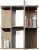 Badezimmerspiegelschrank >Vista< 1 Tür, Spiegel, Fächer, viking oak Dekor - 60x71x20 (BxHxT) Bild 3