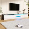 TV-Schrank 180×35×30 cm in Schwarz-Weiß mit 16-farbiger LED-Beleuchtung – modernes Design Bild 4