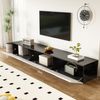 TV-Schrank 180×35×30 cm in Schwarz-Weiß mit 16-farbiger LED-Beleuchtung – modernes Design Bild 3
