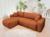 Mirjan24 'Furyn' Ecksofa mit Bettkasten und Schlaffunktion, L-Form, orange, 244 x 145 x 82 cm Bild 3