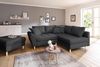 Home affaire Ecksofa Rice L-Form, Set, mit Bonnellfederkern, Hocker & Kissen, Ottomane beidseitig montierbar Bild 2