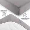 Blumtal® Premium Jersey Topper Spannbettlaken 100x200 cm, Oeko-TEX Zertifiziert, Superweiches 100% Baumwolle Bettlaken, bis 10cm Topper höhe, Grau Bild 4