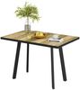 Esstisch Tisko Eiche rustikal/Schwarz 160 x 80 cm mit erweitbarer Tischplatte Vicco Bild 5