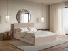 Selsey 'Softie Slim' Polsterbett 200×200 mit Lattenrost, Chenille, dunkelbeige Bild 3