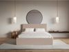 Selsey 'Softie Slim' Polsterbett 200×200 mit Lattenrost, Chenille, dunkelbeige Bild 2