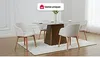 Vente-unique - JELISA Stuhl Samt Beige - B 56 cm x H 79 cm x L 54 cm Bild 2