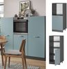 Herdumbauschrank R-Line Blau-Grau 60 cm Vicco Bild 2