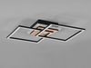 LED Deckenleuchte GIRO mit Fernbedienung, 2 Quadrate Schwarz, Breite 57,5cm Bild 4