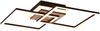 LED Deckenleuchte GIRO mit Fernbedienung, 2 Quadrate Schwarz, Breite 57,5cm Bild 2