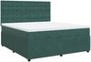 vidaXL Boxspringbett mit Matratze Dunkelgrün 180x200 cm Samt 3292421 Bild 2