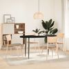 vidaXL Tischplatte Dunkelbraun 140x60x4 cm Massivholz Eiche Oval 4009060 Bild 3
