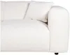 Vente-unique - POGNI Sofa Stoff Weiß - B 165 cm x H 73 cm x L 280 cm Bild 5