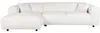Vente-unique - POGNI Sofa Stoff Weiß - B 165 cm x H 73 cm x L 280 cm Bild 3