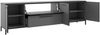Lowboard >soul< in Basaltgrau - Metall schwarz matt - 225x66,1x40cm (BxHxT) Bild 4