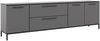 Lowboard >soul< in Basaltgrau - Metall schwarz matt - 225x66,1x40cm (BxHxT) Bild 2