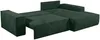 Vente-unique - AMELIA Sofa SamtStoff Grün - B 167 cm x H 85 cm x L 267 cm Bild 4