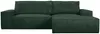 Vente-unique - AMELIA Sofa SamtStoff Grün - B 167 cm x H 85 cm x L 267 cm Bild 2