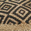 Handgefertigter Sitzpuff Schwarz 45x30 cm Jute [248086] Bild 3