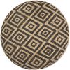 Handgefertigter Sitzpuff Schwarz 45x30 cm Jute [248086] Bild 2
