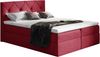 99rooms Arian Boxspringbett Velours 140x200 cm Bordeaux Bild 2