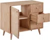 Vente-unique - ZARENO Waschbeckenmöbel Holz, Platte Beige - B 50 cm x H 80,5 cm x L 93 cm Bild 4