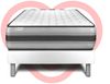 Matratzenset VITAL POWER RECOVER 90 x 200 cm Bettrahmen Kit weiß Bild 2