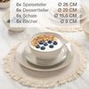 Moritz & Moritz SENSE beige Geschirrset 24 stk. Bild 3