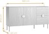 AX LIVING Große Kommode Brunelli 160 cm Eiche Baltic Kommode modern Bild 4