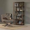Bücherregal Eiche Massivholz, modernes offenes Design, Natur, 186x90 cm, 10 Ablageflächen Bild 3