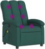 vidaXL Massagesessel Dunkelgrün Stoff 371745 Bild 2