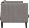 vidaXL Sofa 2-Sitzer Taupe Stoff 372609 Bild 5