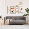 vidaXL Sofa 2-Sitzer Taupe Stoff 372609 Bild 3