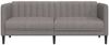 vidaXL Sofa 2-Sitzer Taupe Stoff 372609 Bild 4
