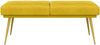 vidaXL Doppellagige Bank Gelb 120 x 45 x 46 cm Samt 42038592 Bild 4