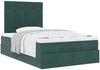 vidaXL Ottoman-Bett mit Matratzen Dunkelgrün 120x190 cm Samt 3313460 Bild 5