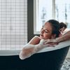 Relaxdays Kariertes Duschrollo Bild 3