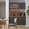 Küchenfront R-Line Schwarz Beton 59.2 x 71.3 cm Möbelfront für den Unterschrank Vicco Bild 3