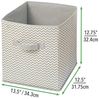 Stoffkiste mit Griffen Aufbewahrungsbox Stauraum Organizer mDesign Taupe/Natur Bild 4