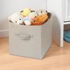 Stoffkiste mit Griffen Aufbewahrungsbox Stauraum Organizer mDesign Taupe/Natur Bild 3