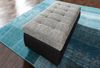 DOMO collection Hocker Treviso XXL: B/T/H: 161/60/41 cm, mit Stauraum, auch in Cord, passend zur Serie, moderne Steppung Bild 3