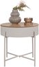 House Nordic Beistelltisch, Stahl beige, Platte natur, ø40x40 cm Bild 2