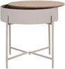 House Nordic Beistelltisch, Stahl beige, Platte natur, ø40x40 cm Bild 4
