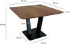 Couchtisch 60x60x40cm Akazie Massivholz Metall Industrial Wohnzimmertisch Quadratisch Bild 3