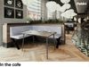 MEBLINI Eckbank für Esszimmer mit ausziehbarem Tisch - Küchenbank - Essecke - Sitzecke Küche - PETER - X-Beine 128x168x87cm Links - Hellgrau Samt/M Weiß-Schwarz Hochgl. Bild 4