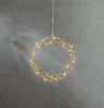 LED-Dekoleuchte Curly Dewdrops, Metall, messingfarben Bild 1