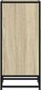 vidaXL Sideboard Sonoma-Eiche 35,5x35x76 cm Holzwerkstoff und Metall 848940 Bild 5
